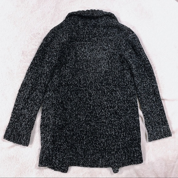 EDDIE BAUER | Lounge Black Open Front Cardigan - Picture 3 of 5